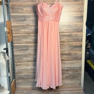 Strapless Sweetheart Gown with Sequined Top by Poly USA 7714 NWT